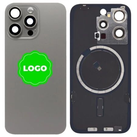 Chassis VIDE et face arri&egrave;re original PULLED iPhone 15 Pro Max (Grade A) titane naturel