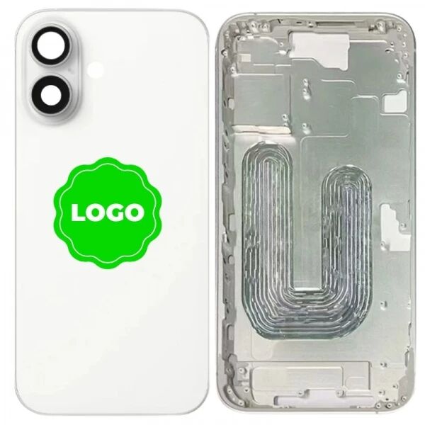 Chassis VIDE et face arri�re original PULLED iPhone 16 (Grade A) blanc