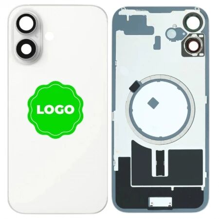 Chassis VIDE et face arri&egrave;re original PULLED iPhone 16 (Grade A) blanc