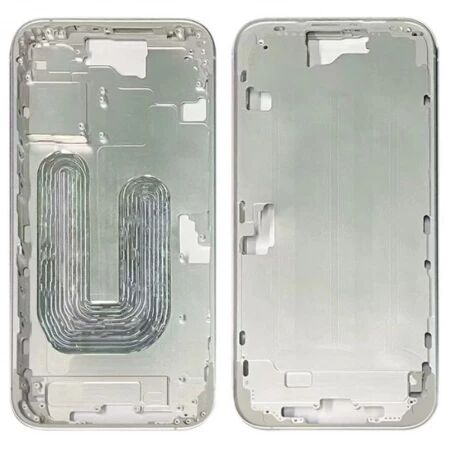 Chassis VIDE et face arri&egrave;re original PULLED iPhone 16 (Grade A) blanc