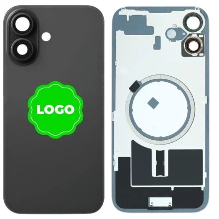 Chassis VIDE et face arri&egrave;re original PULLED iPhone 16 (Grade A) noir