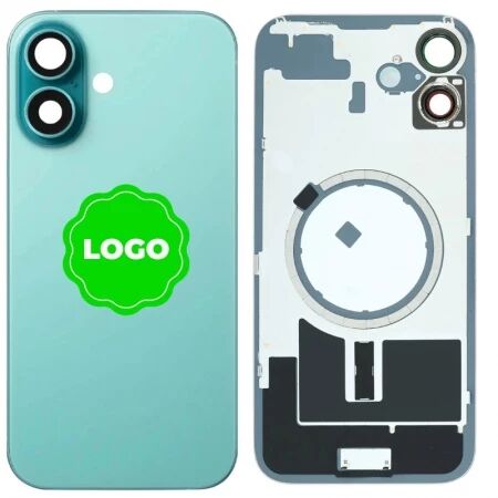 Chassis VIDE et face arri&egrave;re original PULLED iPhone 16 (Grade A) sarcelle