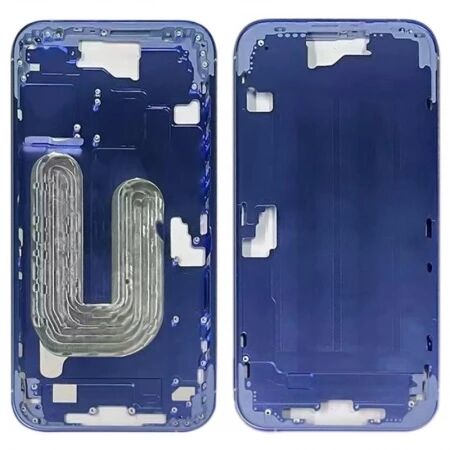 Chassis vide et face arri&egrave;re original PULLED iPhone 16 (Grade A) Ultramarine