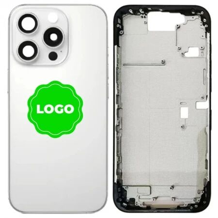 Chassis VIDE et face arri&egrave;re original PULLED iPhone 16 Pro (Grade A) titane blanc