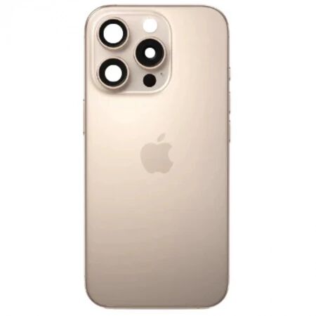 Chassis vide et face arri&egrave;re original PULLED iPhone 16 Pro (Grade A) titane sable