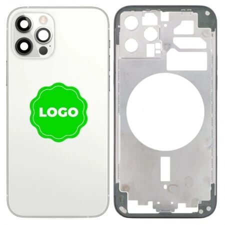 Chassis vide et face arri&egrave;re original PULLED iPhone 16 Pro Max (Grade A) titane blanc