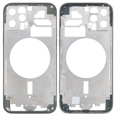 Chassis vide et face arri&egrave;re original PULLED iPhone 16 Pro Max (Grade A) titane blanc