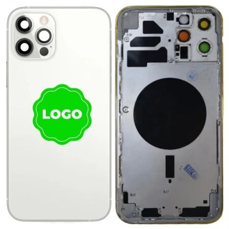 Chassis vide et face arri&egrave;re original PULLED iPhone 16 Pro Max (Grade A) titane blanc