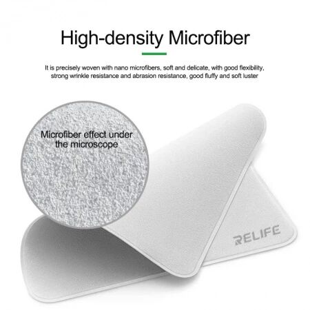 Chiffon de polissage double couche microfibre RELIFE RL-045C
