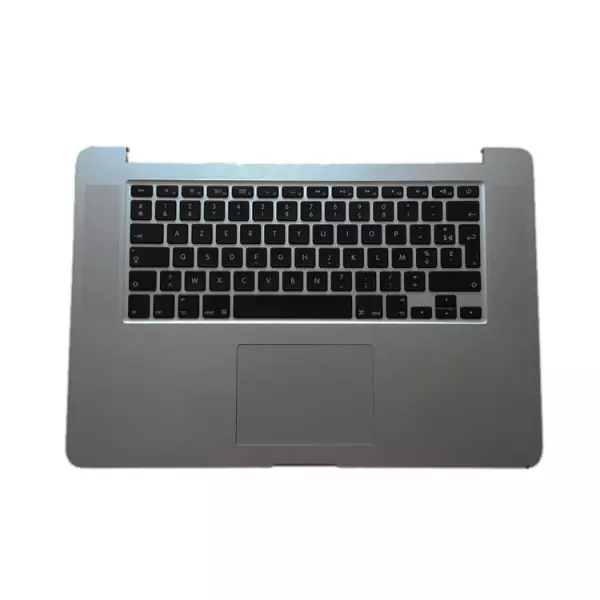 Clavier AZERTY complet avec chassis, retro �clairage et trackpad pour MACBOOK PRO 13 A1708 RETINA gris fonc�