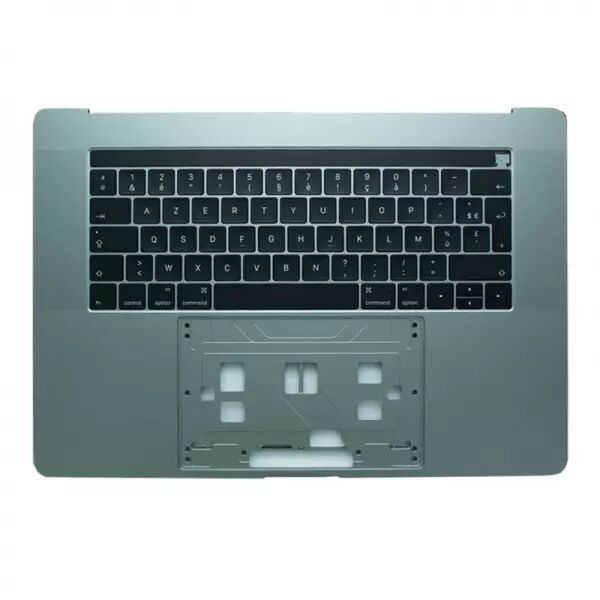 Clavier AZERTY complet avec chassis, retro �clairage pour MACBOOK PRO 15 A1707 RETINA gris fonc�
