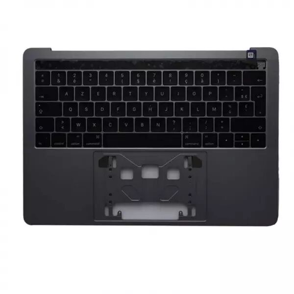 Clavier AZERTY complet avec chassis retro �clairage et Touch Bar pour MACBOOK PRO 13 A1706 RETINA gris fonc�