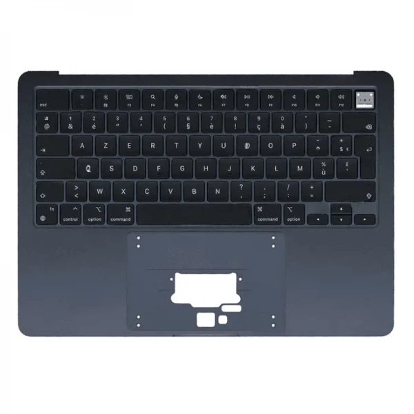 Clavier AZERTY MACBOOK AIR 13 A3113 RETINA complet avec chassis et r�tro �clairage (ann�e 2024) minuit