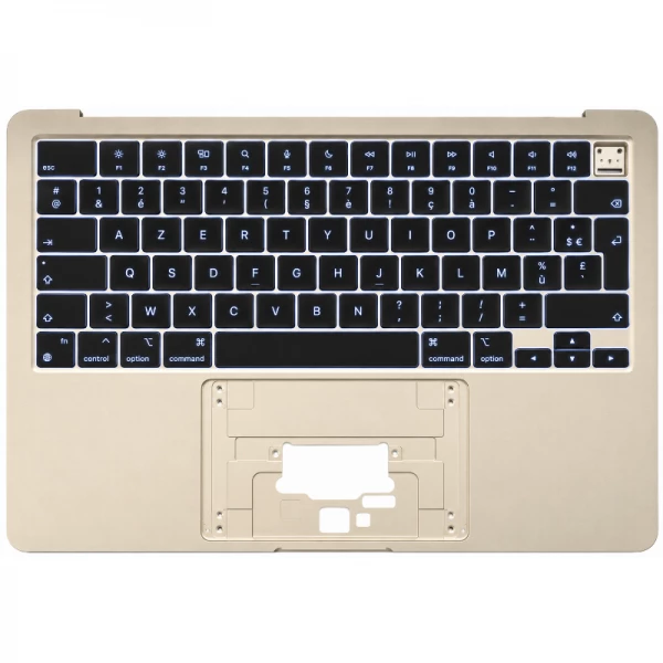 Clavier AZERTY MACBOOK AIR 15 A3241 RETINA complet avec chassis et r�tro �clairage (ann�e 2025) lumi�re stellaire