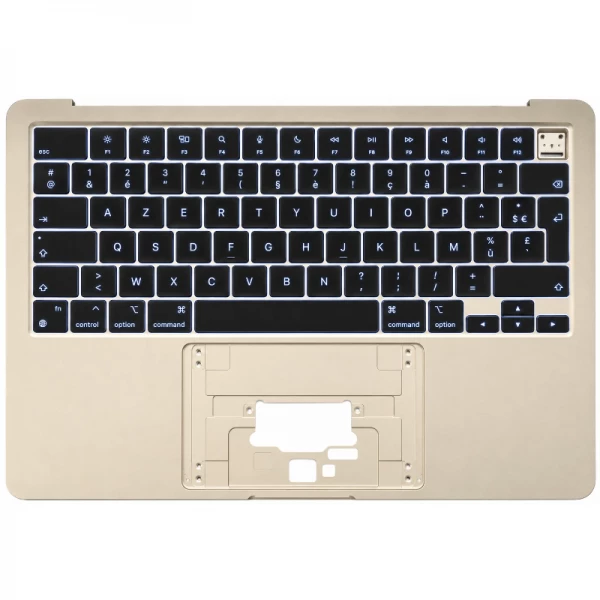 Clavier AZERTY MACBOOK AIR 15 A3448 RETINA complet avec chassis et r�tro �clairage (ann�e 2026) argent