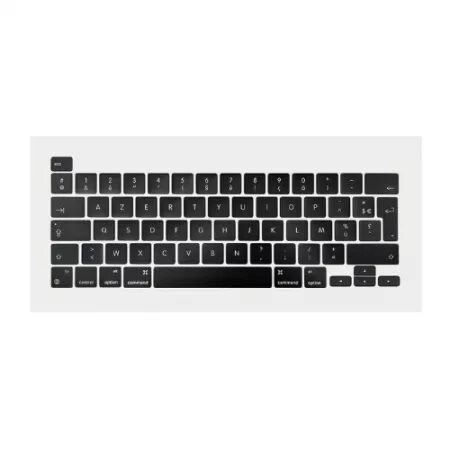 Clavier AZERTY MACBOOK PRO 13 A2338 noir