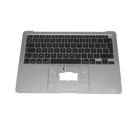 Clavier AZERTY pour MACBOOK AIR 13 A2179 RETINA complet avec chassis et rétro éclairage (année 2020) gris