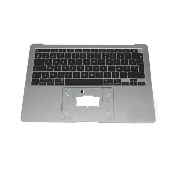Clavier AZERTY pour MACBOOK AIR 13 A2179 RETINA complet avec chassis et r�tro �clairage (ann�e 2020) silver/argent