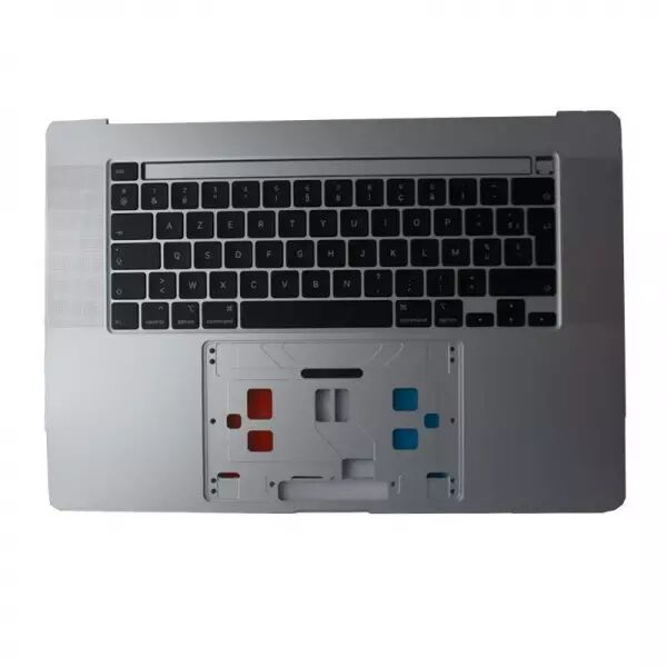 Clavier AZERTY pour MACBOOK PRO 16 A2141 RETINA complet avec chassis et r�tro �clairage (ann�e 2019) silver/argent