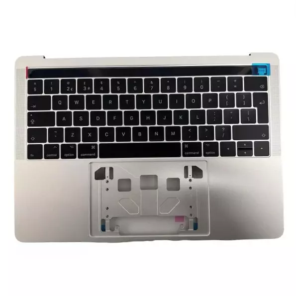 Clavier QWERTY complet avec chassis et retro �clairage silver pour MACBOOK PRO 13 A1706 RETINA noir