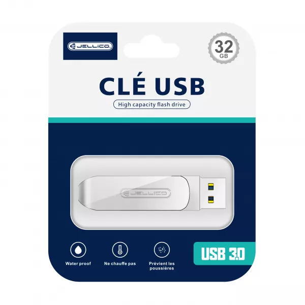 Cl� USB JELLICO U36 32go (Boite/ Blister)