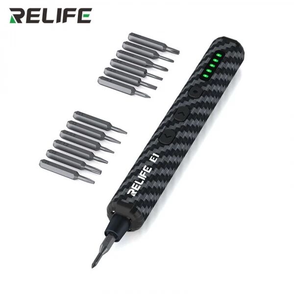 Coffret tournevis �lectrique en fibre de carbone RELIFE E1