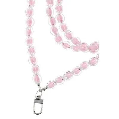 COLORFUL Phone lanyard, Phone pendant / cord length 120cm (60cm in the loop) / on neck - lite pink