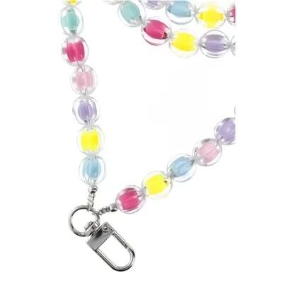 COLORFUL Phone lanyard, Phone pendant / cord length 120cm (60cm in the loop) / on neck - multicolor