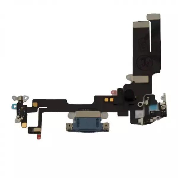Connecteur de charge pour iPhone 14 bleu