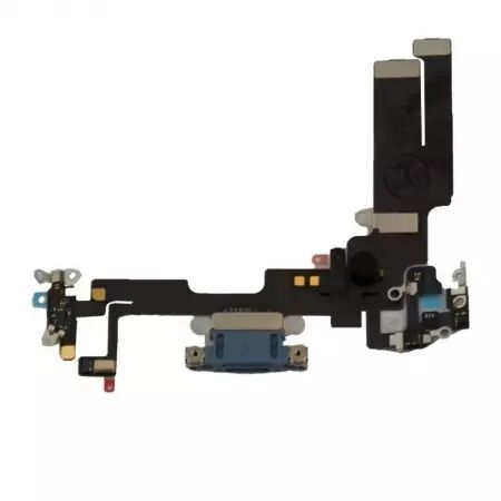 Connecteur de charge pour iPhone 14 bleu
