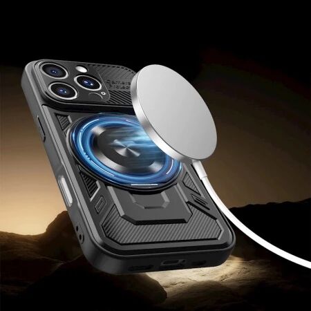 Coque ARMOR RING 360&deg; MAG iPhone 17 Noir