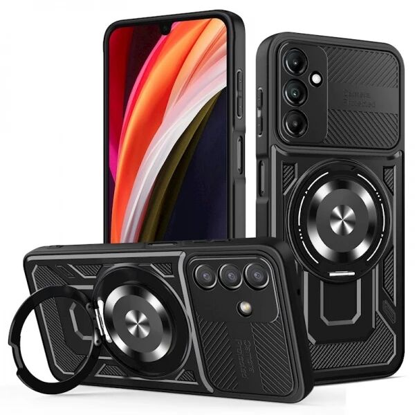 Coque ARMOR RING 360� MAG Samsung Galaxy A17 5G (A176) - A17 4G (A175) Noir