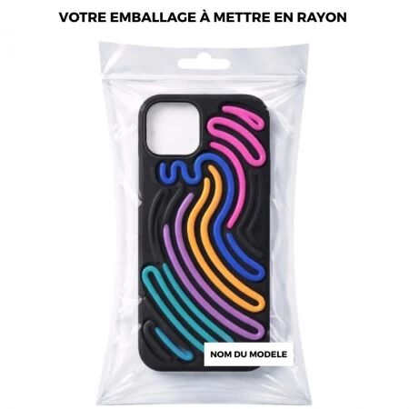 Coque ARTLINE 3D iPhone 14 Noir