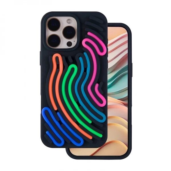 Coque ARTLINE 3D iPhone 15 Pro Noir