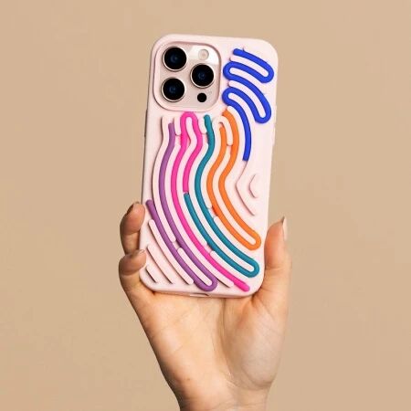 Coque ARTLINE 3D iPhone 17 Rose