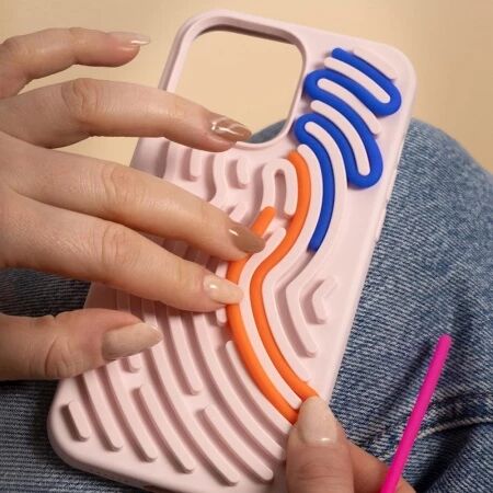 Coque ARTLINE 3D iPhone 17 Rose