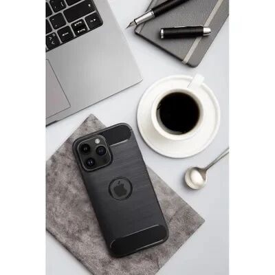 Coque CARBON SHOCK iPhone 12 - iPhone 12 Pro Noir