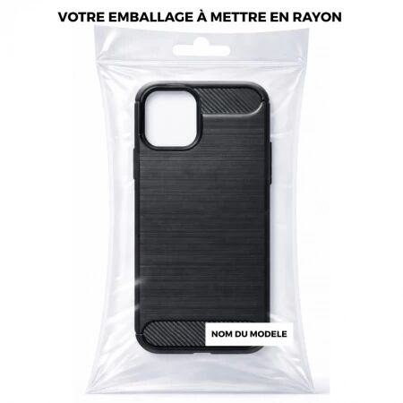 Coque CARBON SHOCK iPhone 12 Mini - iPhone 13 mini noir