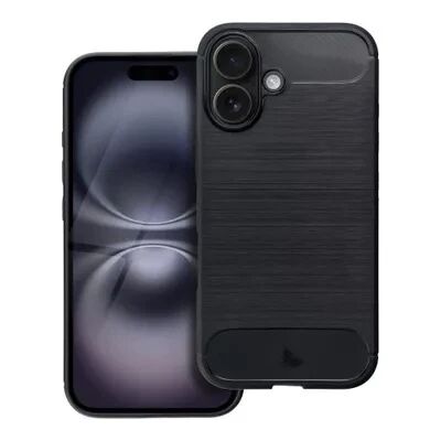 Coque CARBON SHOCK iPhone 16 Noir