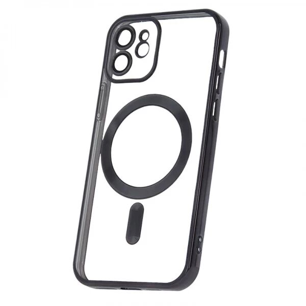 Coque CHROME EDGE MAG iPhone 12 Noir