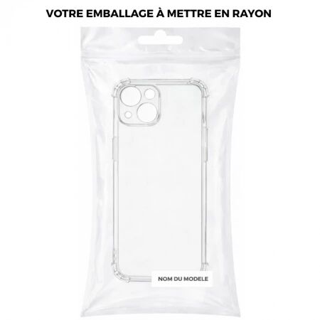 Coque CLEAR + coins renforc&eacute;s iPhone 17 transparent