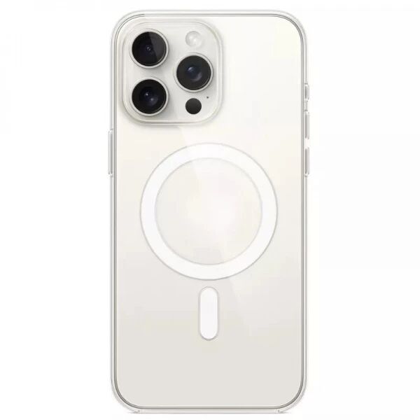 Coque CLEAR MAG iPhone 15 Pro transparent