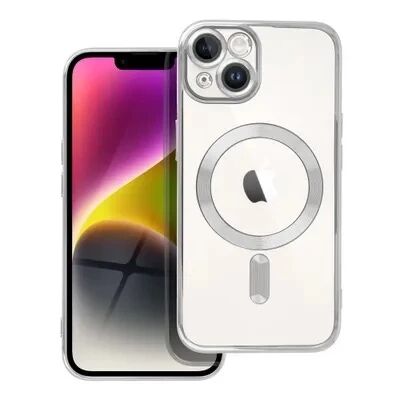 Coque CRYSTAL EDGE MAG iPhone 14 Argent