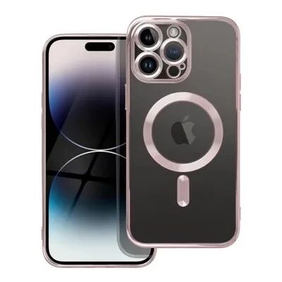 Coque CRYSTAL EDGE MAG iPhone 14 Pro Rose-Or