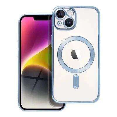 Coque CRYSTAL EDGE MAG iPhone 15 bleu marine
