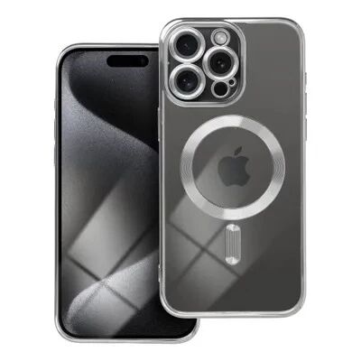Coque CRYSTAL EDGE MAG iPhone 15 Pro Argent