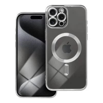 Coque CRYSTAL EDGE MAG iPhone 15 Pro Max Argent