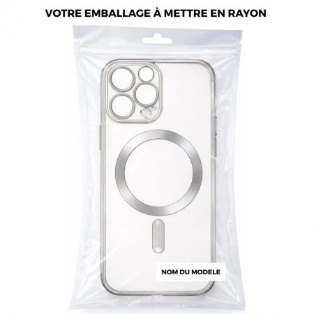 Coque CRYSTAL EDGE MAG iPhone 15 Pro Max Gris