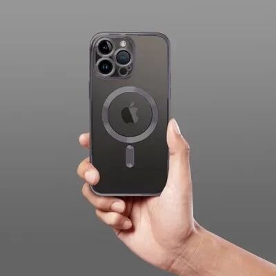 Coque CRYSTAL EDGE MAG iPhone 15 Pro Noir