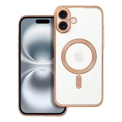 Coque CRYSTAL EDGE MAG iPhone 16 Plus Or